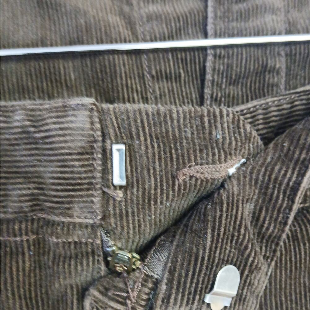 Eddie Bauer VTG SZ 12 100% Cotton Corduroy Long Pencil Skirt In Chocolate Brown - Picture 5 of 8